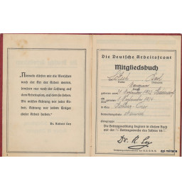 *DAF - Mitgliedsbuch - Koblenz*