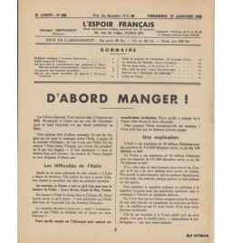 *Französisches Hoffnungsmagazin - Revue l'espoir français*