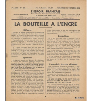 * Revue l'espoir français*