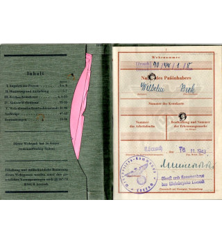 *Wehrpaß - Conscrit*