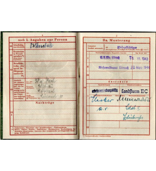 *Wehrpaß - Conscrit*