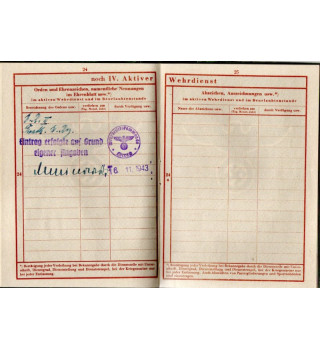 *Wehrpaß - Conscrit*