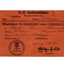 *Carte de membre  - N . S .V*