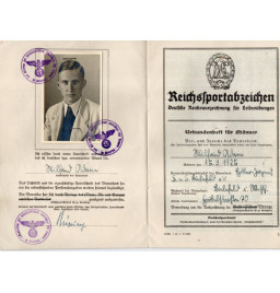 *Diplôme sportif du Reich allemand*