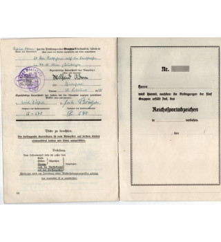 *Diplôme sportif du Reich allemand*