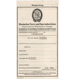 *Certificat pour l'insigne...