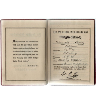 *Livret de membre du DAF*