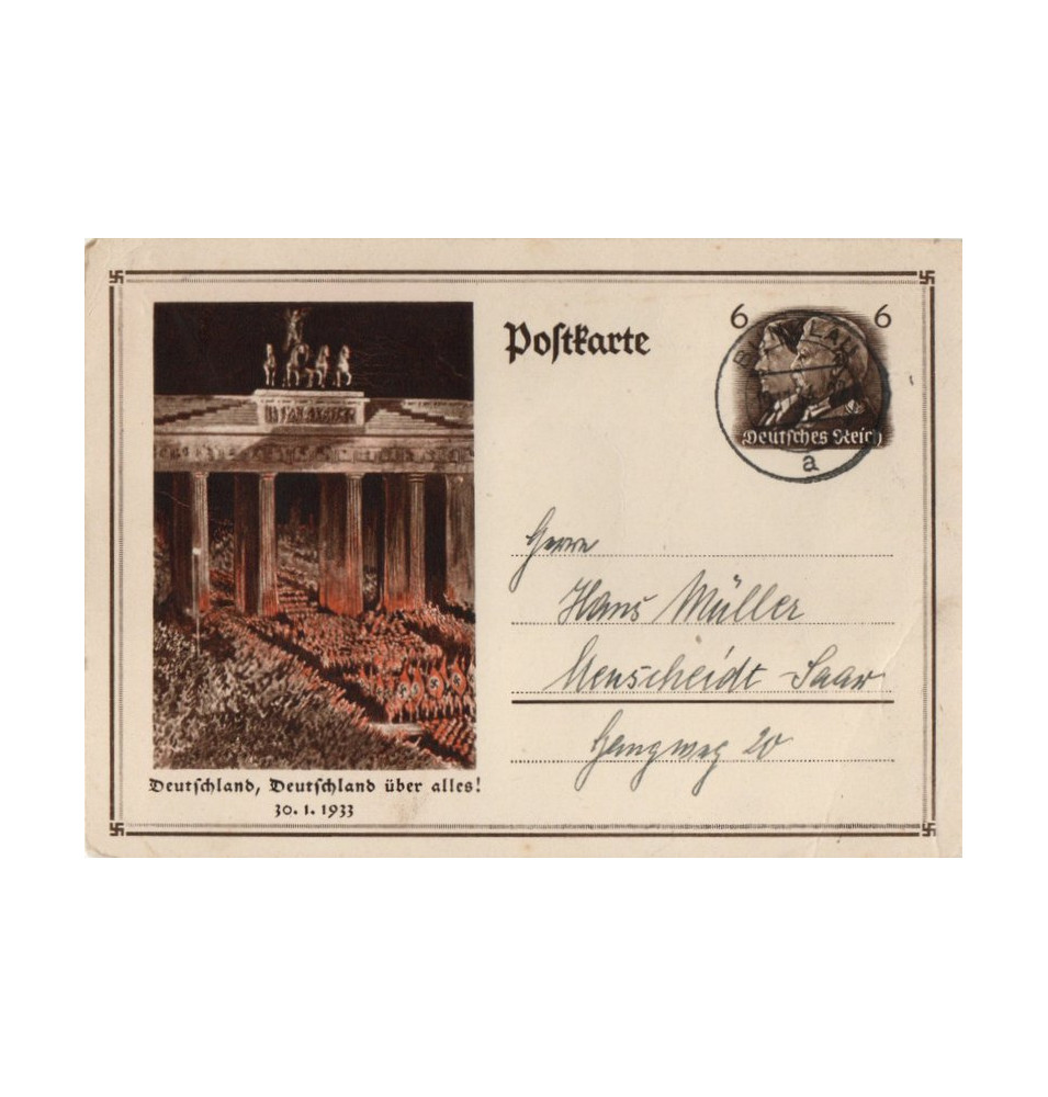 *Carte postale  - L'Allemagne avant tout*