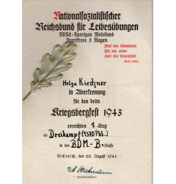 * Urkunde - BDM*