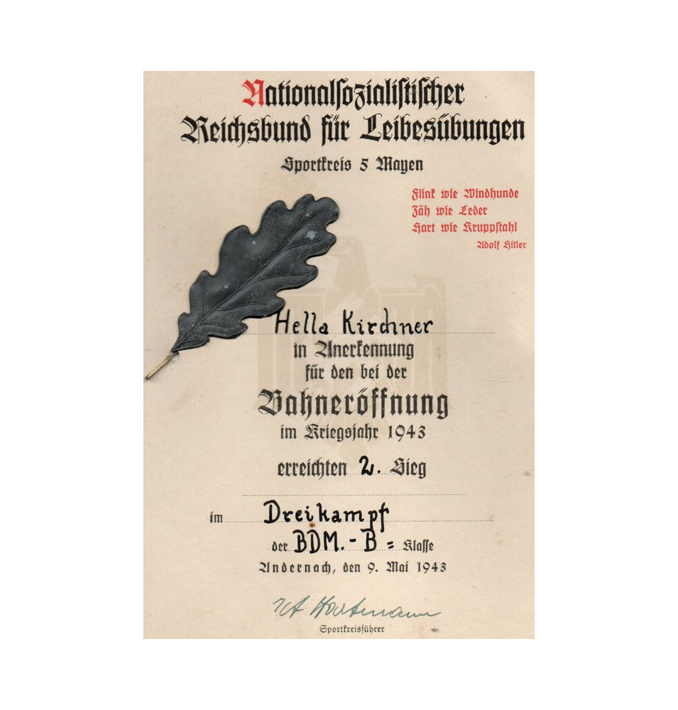 *Urkunde - BDM*