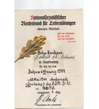 * Urkunde - BDM*