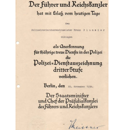 *Urkunde -Polizei*
