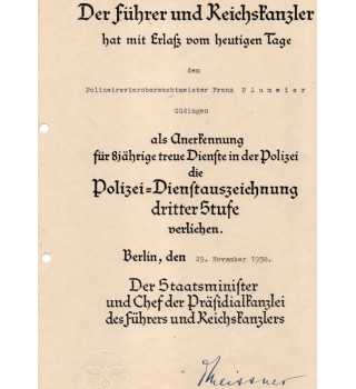 *Urkunde -Polizei*