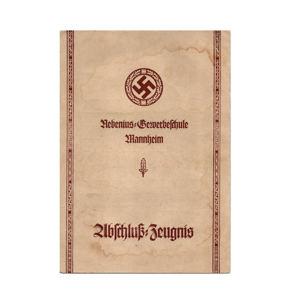 *Abschlusszeugnis  20 März 1937*