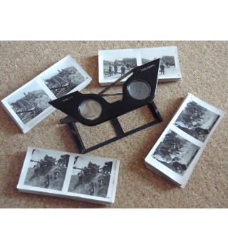 *Lunette stéréoscopique et photos