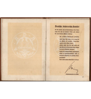 *Livret - Union des familles nombreuses du Reich*