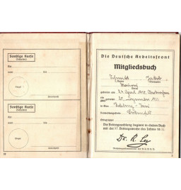 *Mitgliedsbuch - DAF**