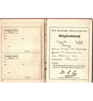*Mitgliedsbuch - DAF**