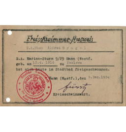 *Freischwimmer - Ausweis - S.A*