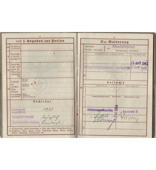 *Wehrpaß - Conscrit et livret WKI *