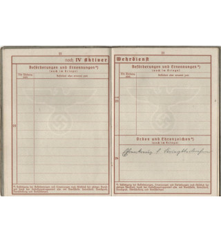 *Wehrpaß - Conscrit et livret WKI *