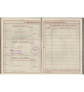 *Wehrpaß - Conscrit et livret WKI *