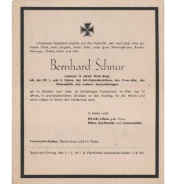 *Avis mortuaire - Officier*