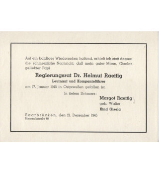 *Todesanzeige  - Leutnant*