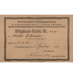 *Sterbeunterstützungskasse*