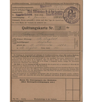 *Carte d'assurance invalidité*