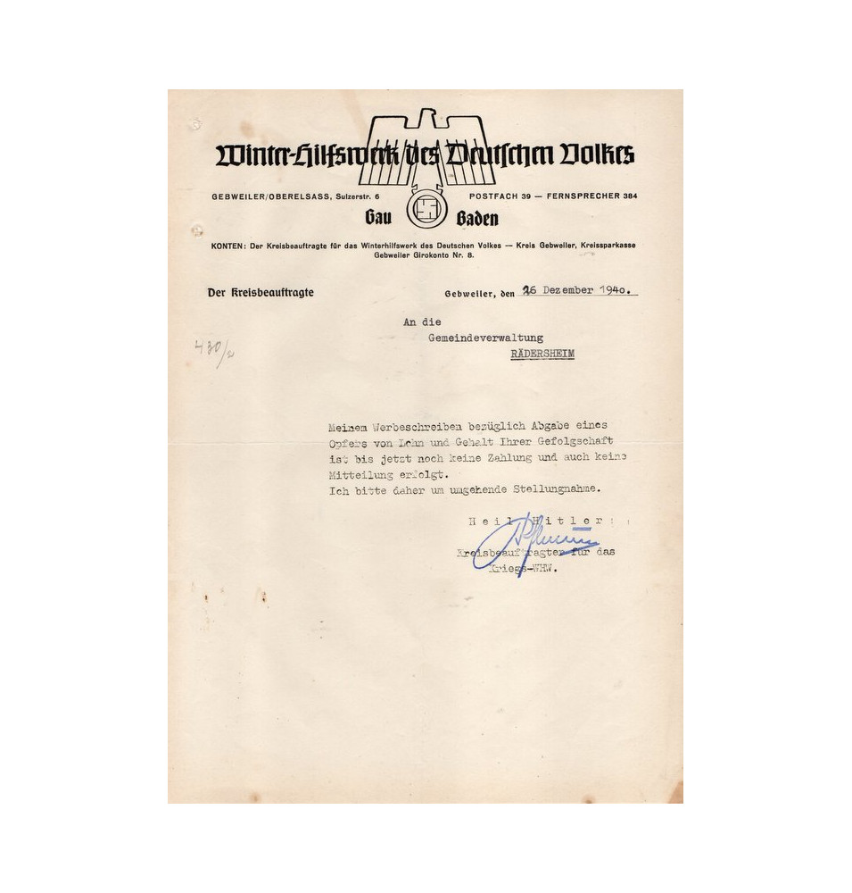 *Courrier - WHW - Alsacien*,