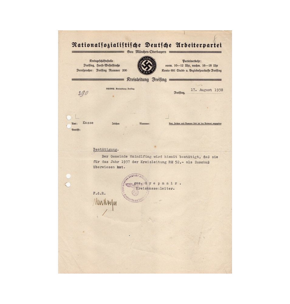 *Courrier -NSDAP*