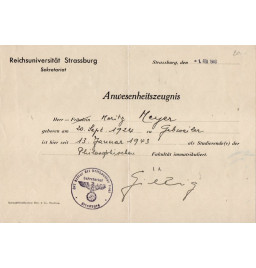 *Zertifikat – Schüler - Strassburg**