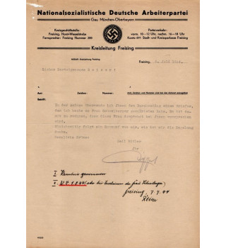 *Schreibeb der NSDAP*