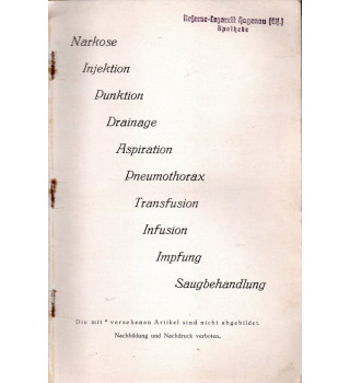 *Katalog -Werkstättenfür Medizinmechanik *
