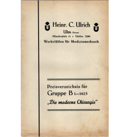 *Katalog -Werkstättenfür Medizinmechanik *