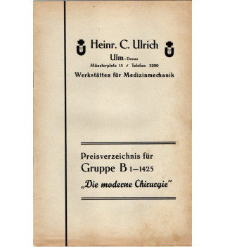 *Katalog -Werkstättenfür Medizinmechanik *