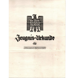 *Volksschulabschlusszeugnis*