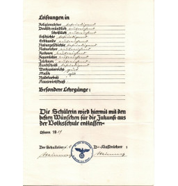*Volksschulabschlusszeugnis*