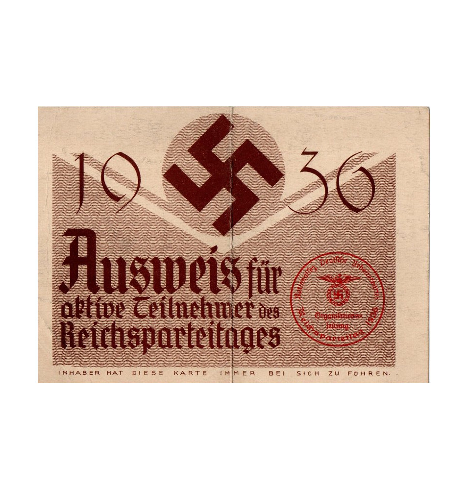 *Ausweis -  Reichsparteitages*