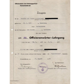 *Ausbildungszeugnis*