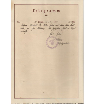 *Telegramm - NSDAP*