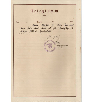*Telegramm - NSDAP*