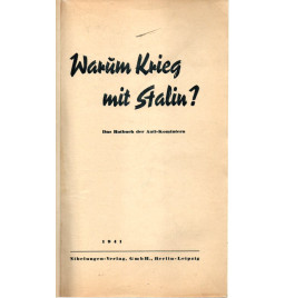 **Warum Krieg mit Stalin**