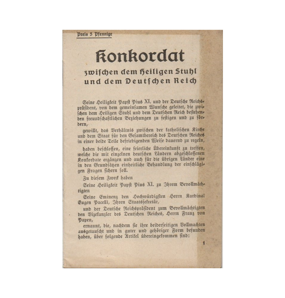 *Fascicule - Concordat*