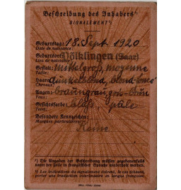 *Carte d'identité postale*