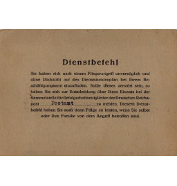 *Ausweis -  Reichspost*