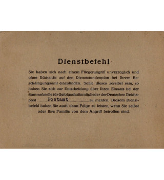 *Ausweis -  Reichspost*