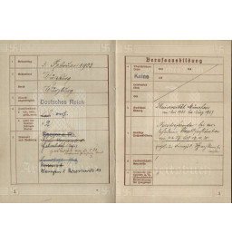 *Livret de travail -Ludwigshafen a. Rh*
