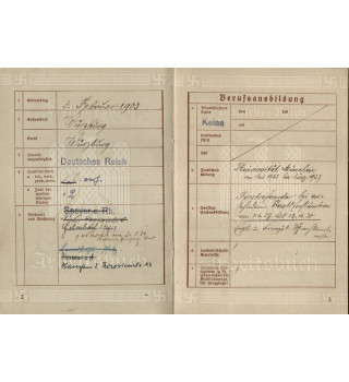 *Livret de travail -Ludwigshafen a. Rh*